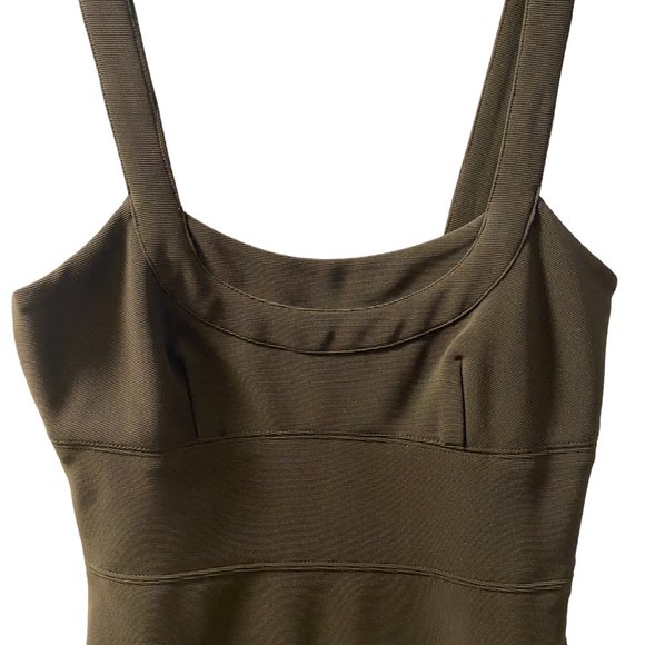 Walter Baker Olive Green Bandage Bodycon Dress - Perfect for a Night Out size XS - Picture 11 of 14